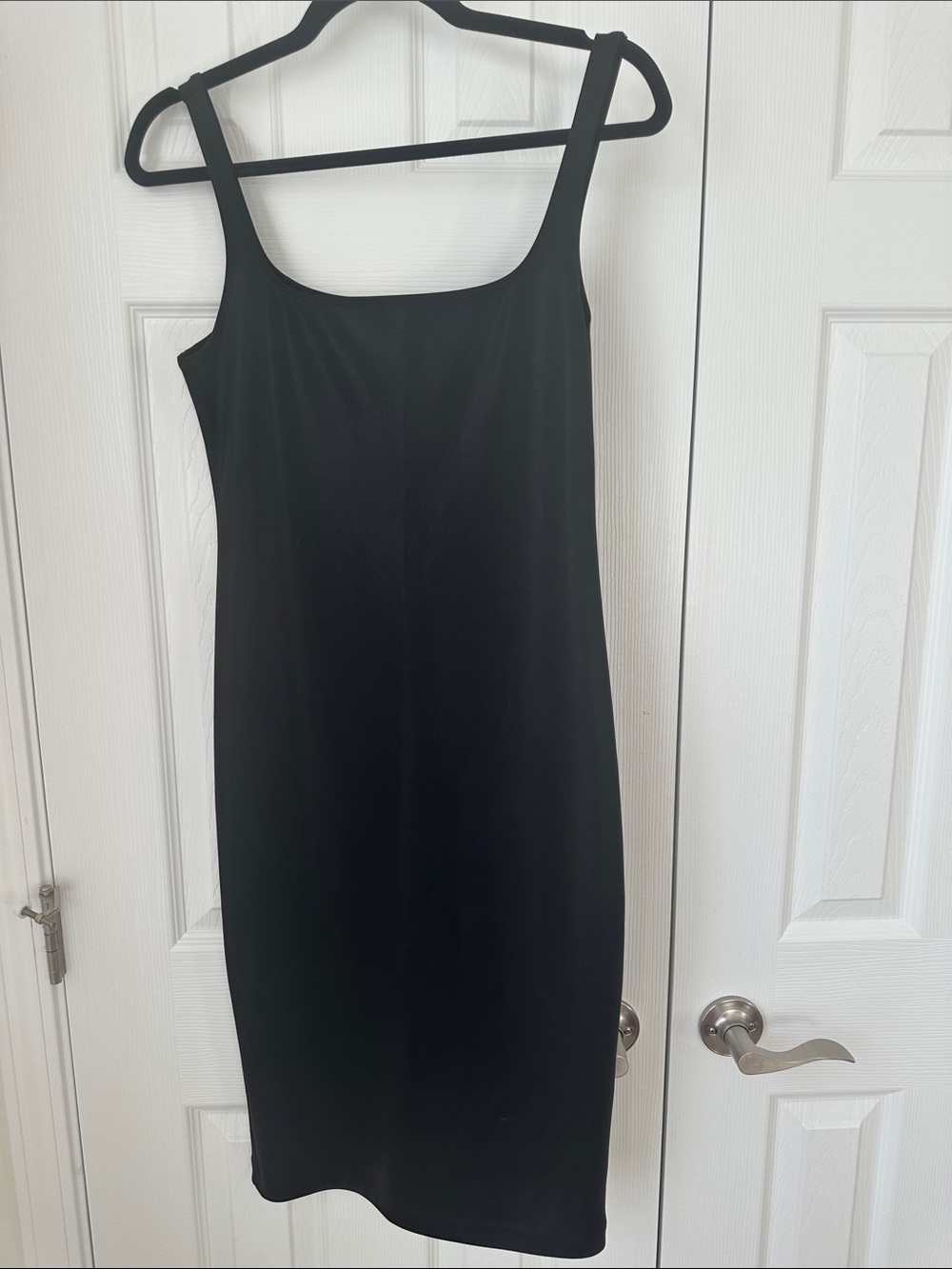 American Apparel Black Tank Slip Dress